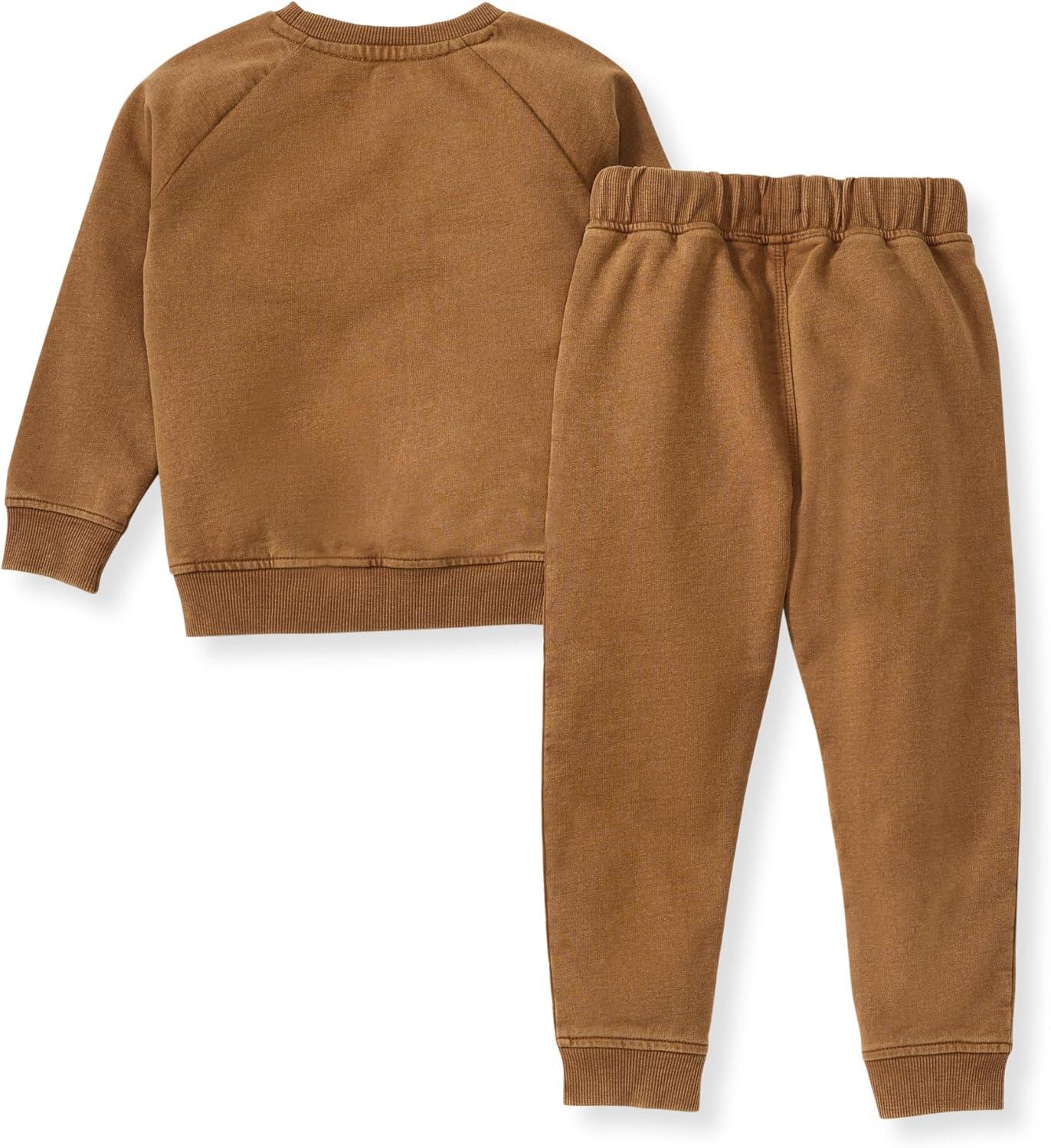 imageBurts Bees Baby Baby Boys Shirt and Pant Set Top ampamp Bottom Outfit BundleAcid Wash Football