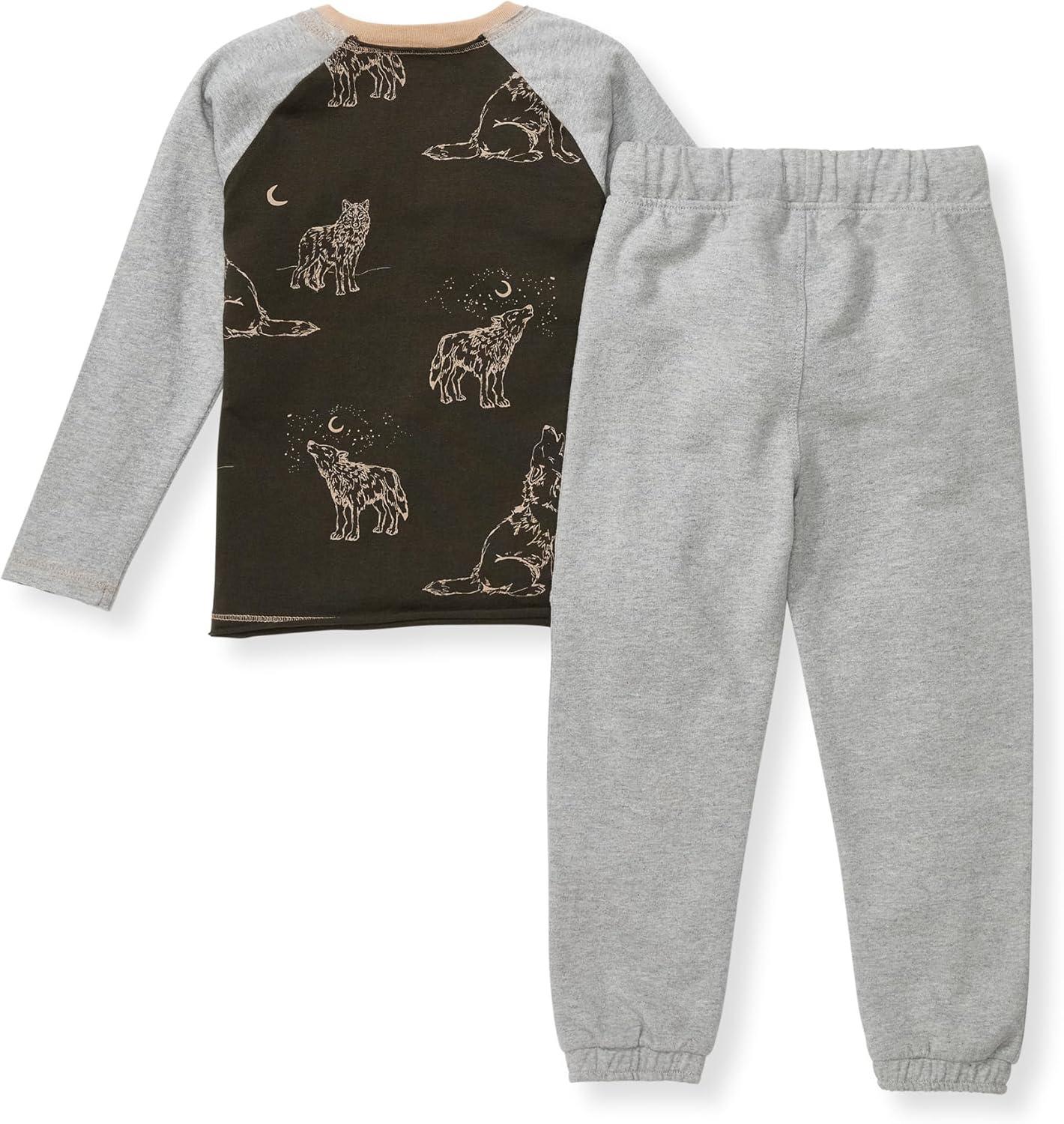 imageBurts Bees Baby Baby Boys Shirt and Pant Set Top ampamp Bottom Outfit BundleDesert Wolves Set