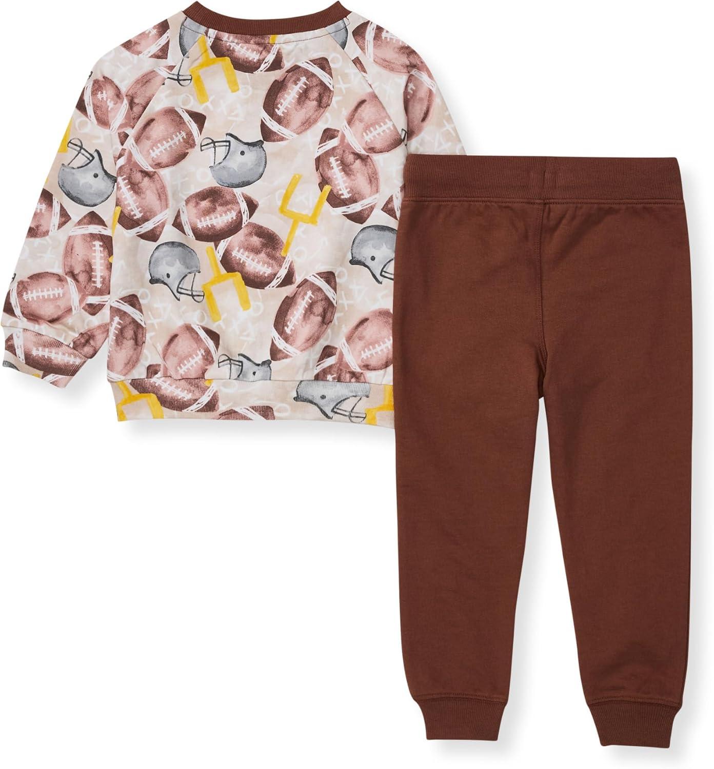 imageBurts Bees Baby Baby Boys Shirt and Pant Set Top ampamp Bottom Outfit BundleFootball Season