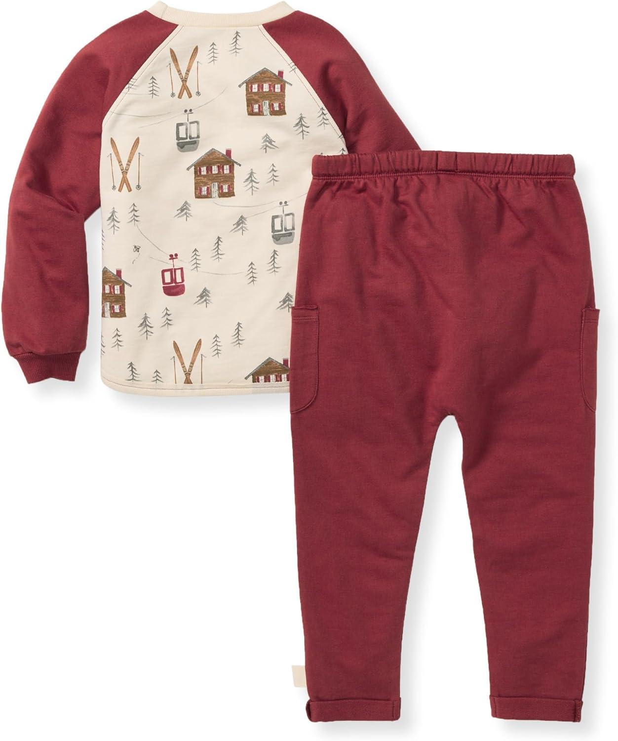 imageBurts Bees Baby Baby Boys Shirt and Pant Set Top ampamp Bottom Outfit BundleHoliday in the Alps