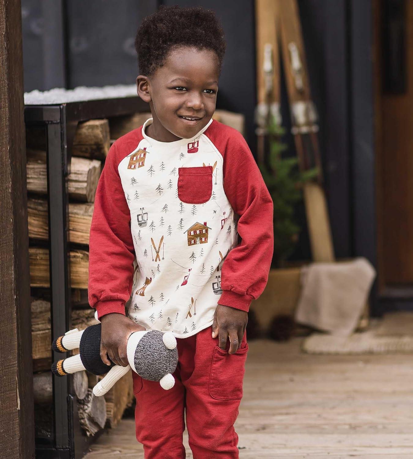 imageBurts Bees Baby Baby Boys Shirt and Pant Set Top ampamp Bottom Outfit BundleHoliday in the Alps
