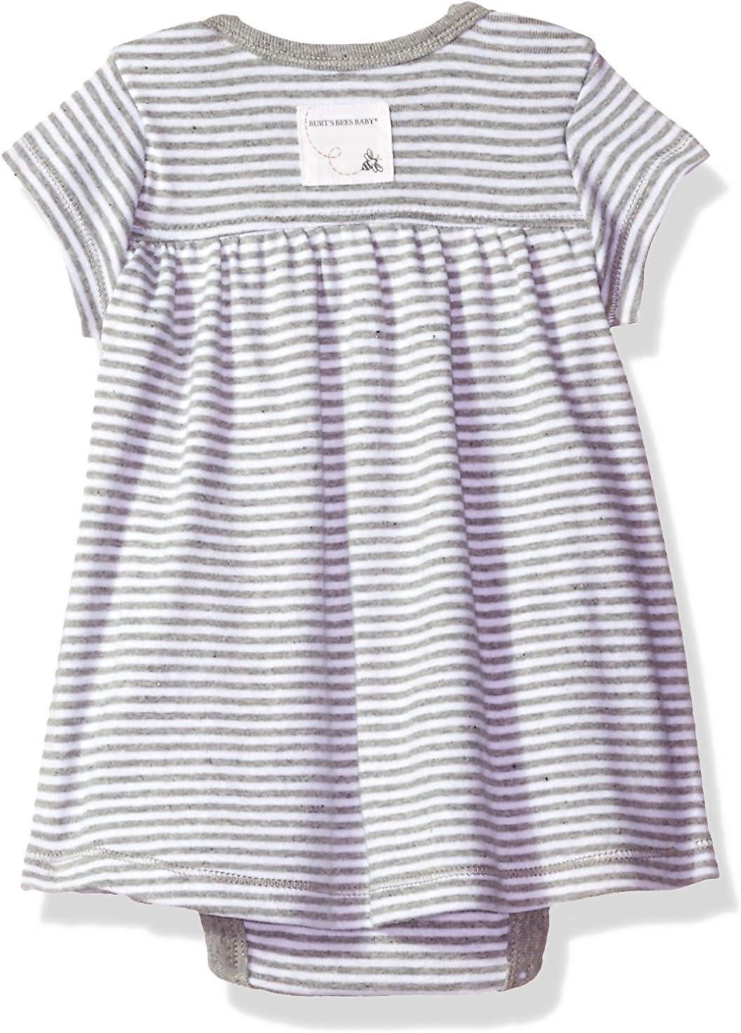 imageBurts Bees Baby Baby Girls Dress Infant ampamp Toddler Short ampamp LongSleeve 100 Organic CottonHeather Grey
