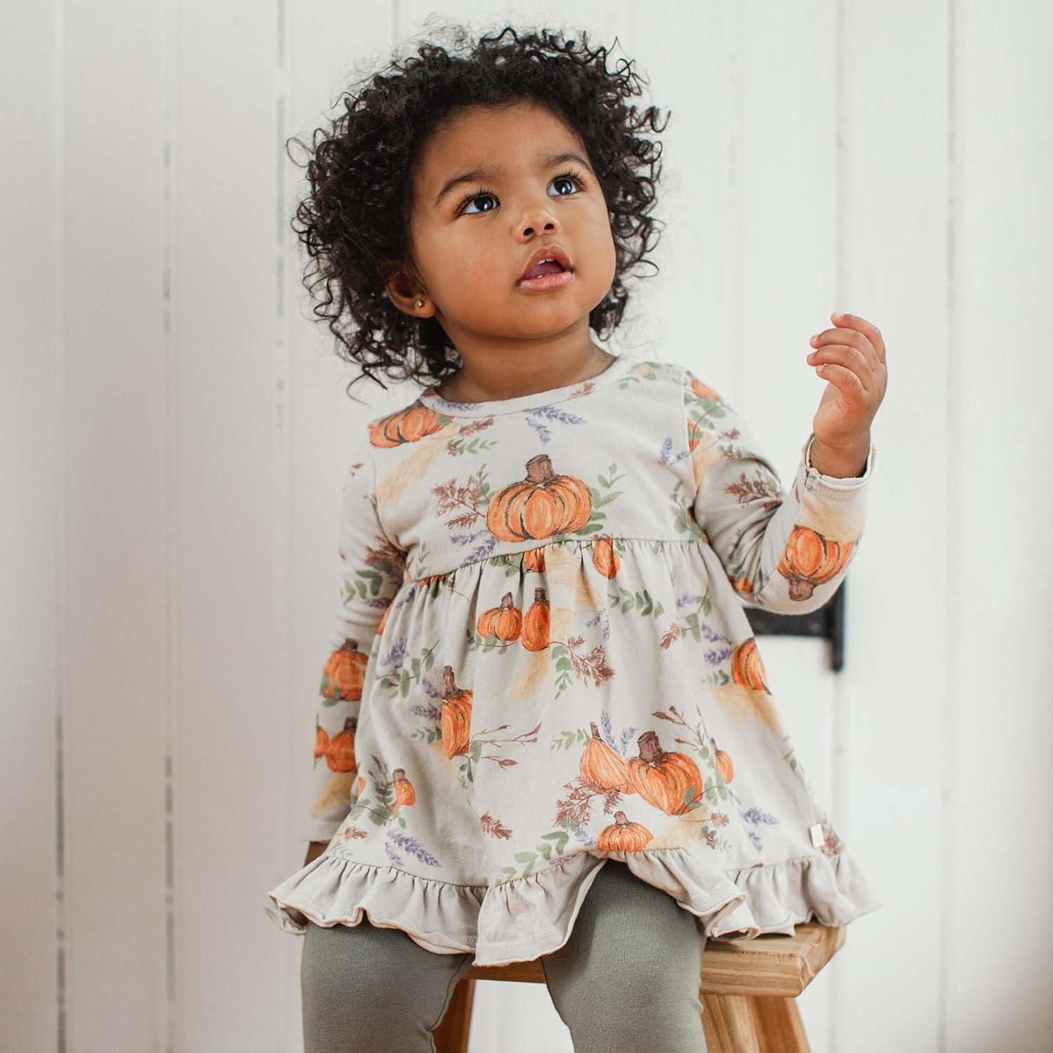 imageBurts Bees Baby Baby Girls Long Sleeve Top and Pant Set 100 Organic CottonAutumn Feels