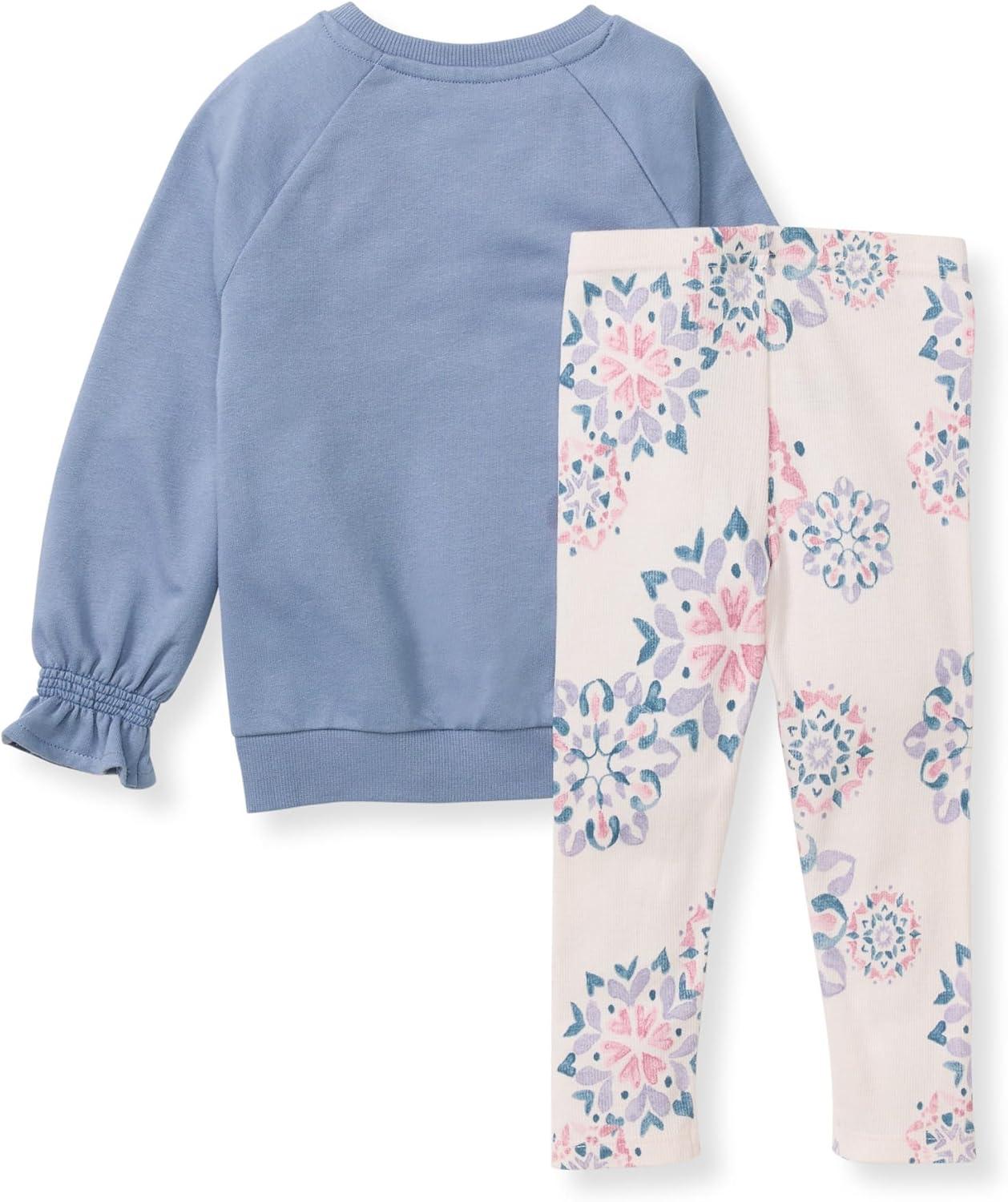 imageBurts Bees Baby Baby Girls Long Sleeve Top and Pant Set 100 Organic CottonHomemade Snowflakes