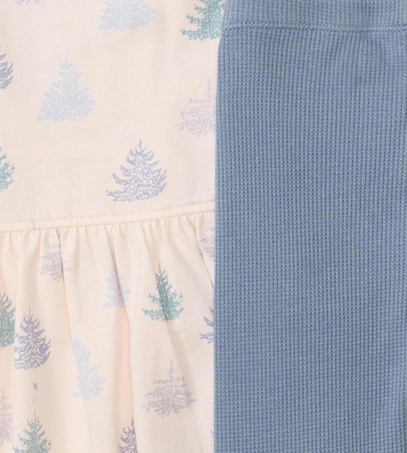 imageBurts Bees Baby Baby Girls Long Sleeve Top and Pant Set 100 Organic CottonIcey Trees