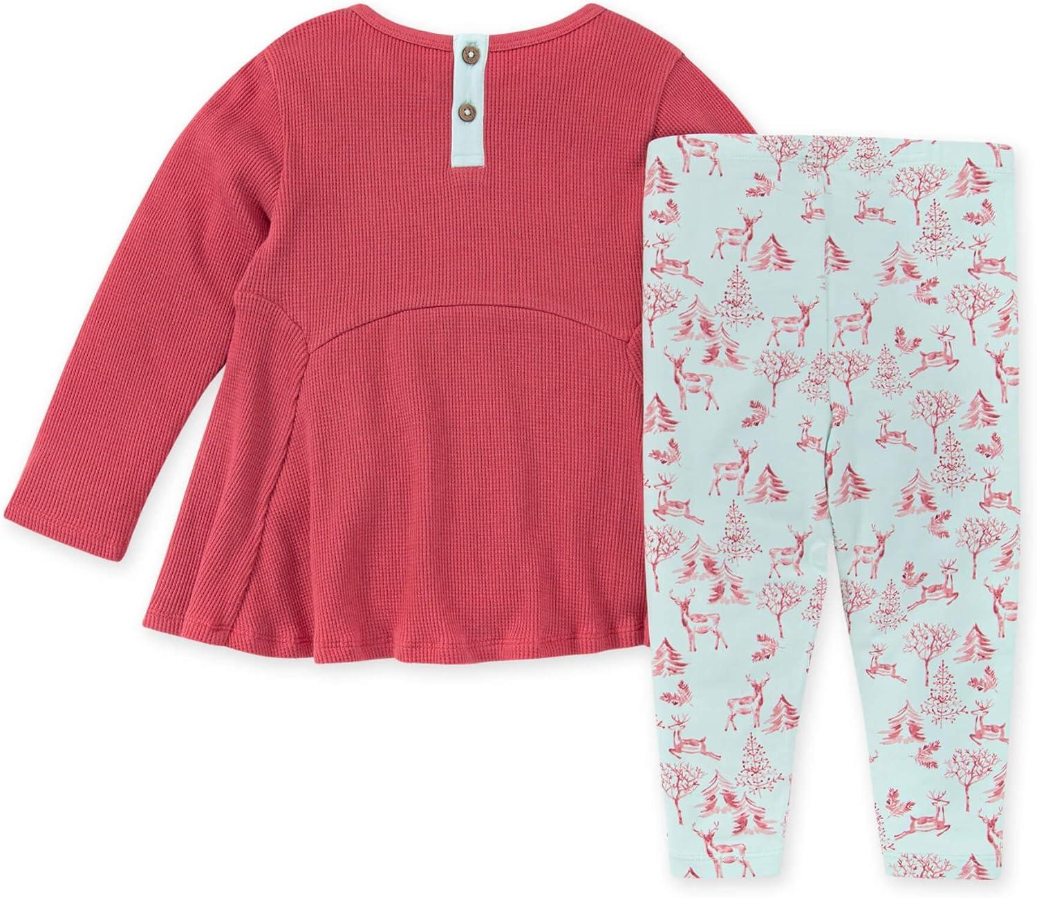 imageBurts Bees Baby Baby Girls Long Sleeve Top and Pant Set 100 Organic CottonMagical Forest