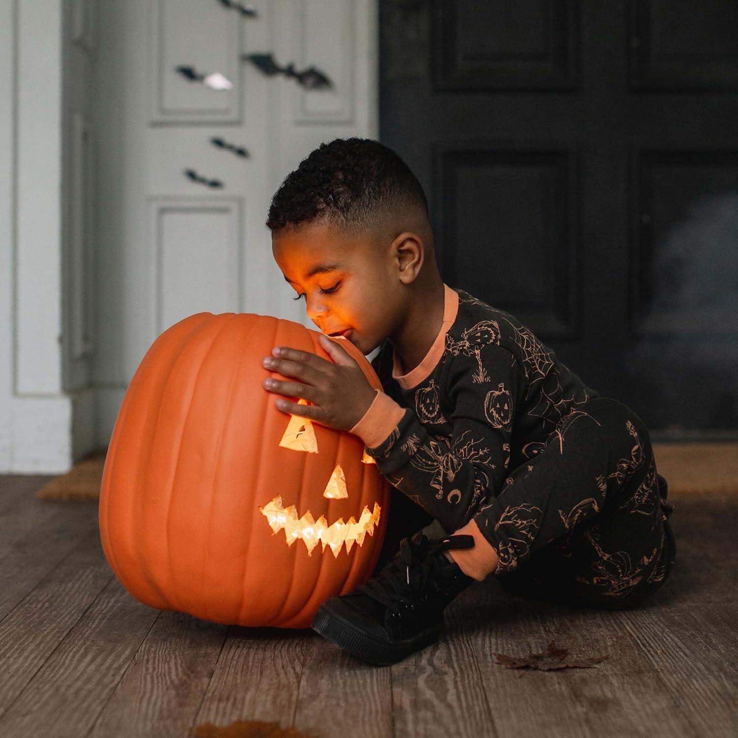 imageBurts Bees Baby Boys 2Piece Long Sleeve Tee and Pants Organic Cotton Pajama SetHaunty Halloween