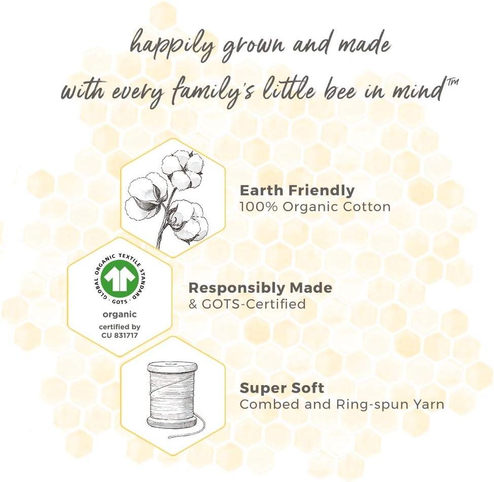 imageBurts Bees Baby Girls 2Piece Long Sleeve Tee and Pants Organic Cotton Pajama SetAloha Hibiscus