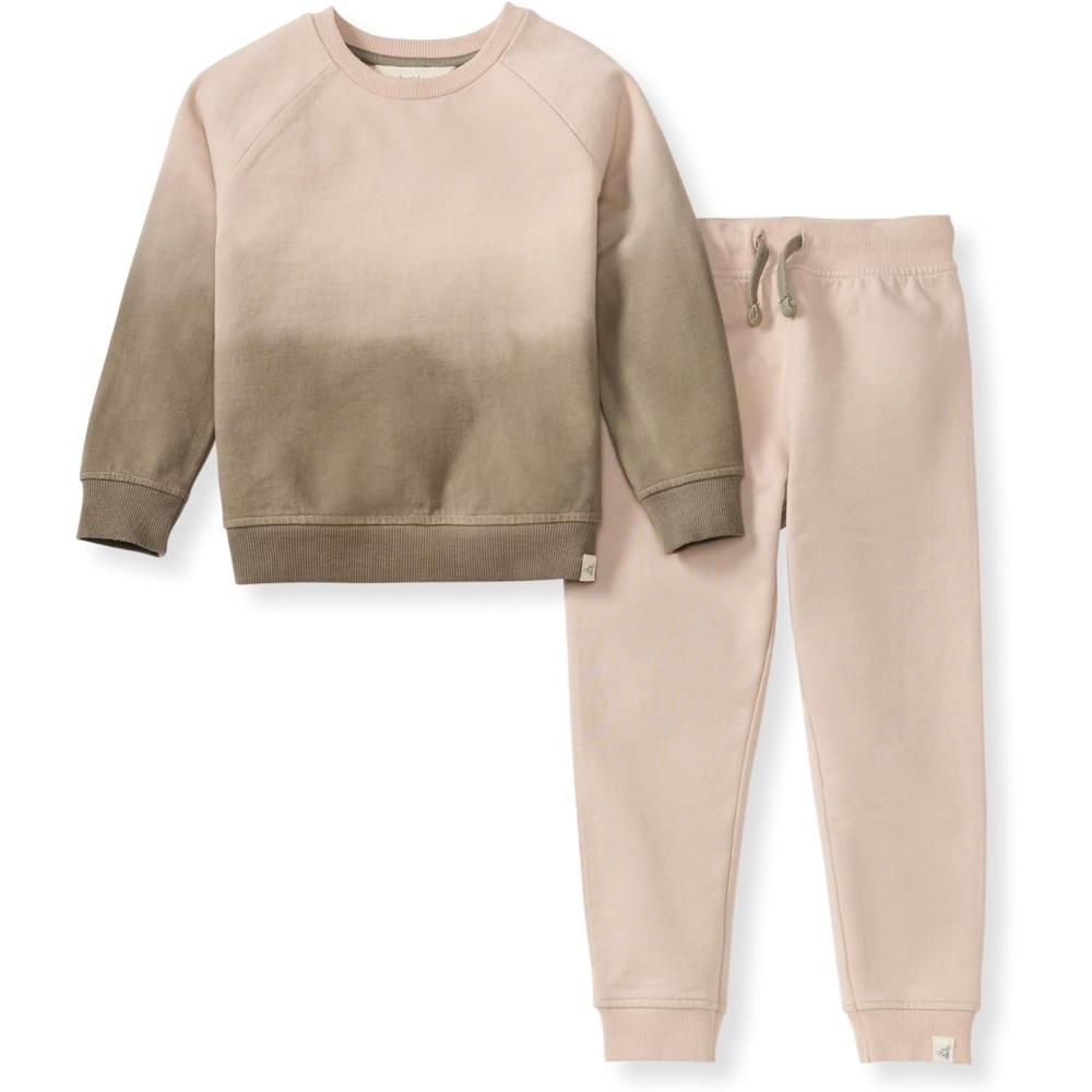 imageBurts Bees Baby Baby Boys Shirt and Pant Set Top ampamp Bottom Outfit BundleSoft Mocha Dip Dye