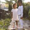 imageBurts Bees Baby Baby Girls Dress Infant ampamp Toddler Short ampamp LongSleeve 100 Organic CottonPink Pointelle
