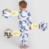 imageBurts Bees Baby Boys 2Piece Long Sleeve Tee and Pants Organic Cotton Pajama SetBaseball