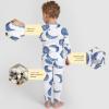 imageBurts Bees Baby Boys 2Piece Long Sleeve Tee and Pants Organic Cotton Pajama SetHappy Herbivores