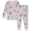 imageBurts Bees Baby Girls 2Piece Long Sleeve Tee and Pants Organic Cotton Pajama SetMiss Moo