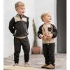 imageBurts Bees Baby babyboys Hoodie and Pant Set Top ampamp Bottom Outfit Bundle 100 Organic CottonShadow Colorblocked