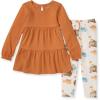 imageBurts Bees Baby Baby Girls Long Sleeve Top and Pant Set 100 Organic CottonTurkey Time Set