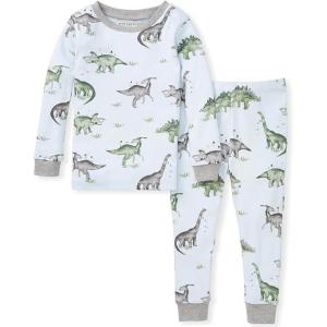 imageBurts Bees Baby Boys 2Piece Long Sleeve Tee and Pants Organic Cotton Pajama SetHappy Herbivores