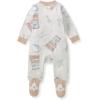 imageBurts Bees Baby Baby Girls Pajamas Zip Front NonSlip Footed Sleeper Pjs 100 Organic CottonMaking Music