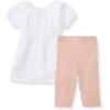imageBurts Bees Baby Baby Girls Short Sleeve Top and Pant Set 100 Organic CottonPuff Sleeve Set