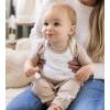 imageBurts Bees Baby Organic Cotton Bodysuits  Baby Boy ampamp Girl Short and Long Sleeve OnePieces 5PackAsh