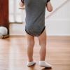 imageBurts Bees Baby Unisex Baby Socks Ankle or Crew Height Made with Soft Organic Cotton 6 Packs with NonSlip Grips for BabiesCloud Ankle Socks