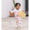 imageBurts Bees Baby babygirls Jumpsuit 100 Organic Cotton Onepiece Long Sleeve Ruffle Outfit CoverallVacay Floral