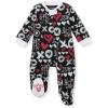imageBurts Bees Baby Baby Girls Pajamas Zip Front NonSlip Footed Sleeper Pjs 100 Organic CottonXo Doodles