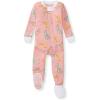 imageBurts Bees Baby Girls Snug Fit OnePiece Footed NonSlip Sleeper PajamasDesert Moths