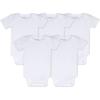imageBurts Bees Baby Organic Cotton Bodysuits  Baby Boy ampamp Girl Short and Long Sleeve OnePieces 5PackCloud Short Sleeve
