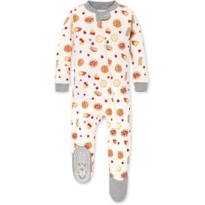imageBurts Bees Baby Baby Boys Pajamas Zip Front NonSlip Footed Sleeper PJs 100 Organic Cotton Sweet as Pie 18 Months LY27284HTG18M