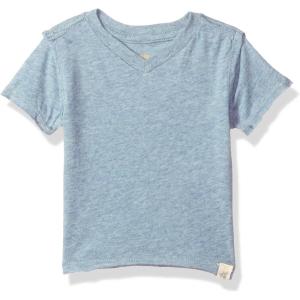 imageBurts Bees Baby Baby Boys Tees Short Long Sleeve TShirt VNeck Crew Infant and Toddler Top 100 Organic CottonTwilight Heather