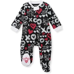 imageBurts Bees Baby Baby Girls Pajamas Zip Front NonSlip Footed Sleeper Pjs 100 Organic CottonXo Doodles