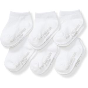 imageBurts Bees Baby Unisex Baby Socks Ankle or Crew Height Made with Soft Organic Cotton 6 Packs with NonSlip Grips for BabiesCloud Ankle Socks