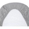 imageBassinet Sheet Infant Fitted BEESNUG Cover 100 Organic Cotton Soft Unisex Newborn Essentials for All Standard Oval or Rectangle Bassinet Bed Pads or Mattresses  15 x 33 InchesHeather Grey