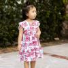 imageBurts Bees Baby Baby Girls Dress Infant ampamp Toddler Short ampamp LongSleeve 100 Organic CottonMagestic Flags Set