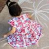 imageBurts Bees Baby Baby Girls Dress Infant ampamp Toddler Short ampamp LongSleeve 100 Organic CottonMagestic Flags Set
