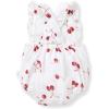 imageBurts Bees Baby Baby Girls Romper  100 Organic Cotton OnePiece Shortall Girl Outfit for Sizes Newborn to 24 MonthsCherry Pickin