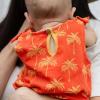 imageBurts Bees Baby Baby Girls Romper  100 Organic Cotton OnePiece Shortall Girl Outfit for Sizes Newborn to 24 MonthsGolden Palms