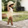imageBurts Bees Baby Baby Girls Romper  100 Organic Cotton OnePiece Shortall Girl Outfit for Sizes Newborn to 24 MonthsLeafy Jungle