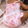 imageBurts Bees Baby Baby Girls Romper  100 Organic Cotton OnePiece Shortall Girl Outfit for Sizes Newborn to 24 MonthsSwirly Seashells