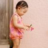 imageBurts Bees Baby Baby Girls Romper  100 Organic Cotton OnePiece Shortall Girl Outfit for Sizes Newborn to 24 MonthsTransparent Jungle