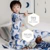 imageBurts Bees Baby Boys Snug Fit OnePiece Footed NonSlip SleeperIndigo Hello Moon