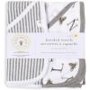 imageBurts Bees Baby Hooded Towels Absorbent Knit Terry Super Soft Single Ply 100 Organic CottonAbeec