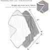 imageBurts Bees Baby Hooded Towels Absorbent Knit Terry Super Soft Single Ply 100 Organic CottonLight Grey