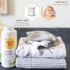 imageBurts Bees Baby Hooded Towels Absorbent Knit Terry Super Soft Single Ply 100 Organic CottonWhale of a Tale