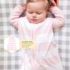 imageBurts Bees Baby Unisex Beekeeper Wearable Blanket Organic Cotton  Light Weight or Medium Weight  Newborn EssentialsRugby Stripe Blossom