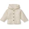 imageBurts Bees Baby Baby Girls Sweatshirts Lightweight Zipup Jackets ampamp Hooded Coats Organic CottonQuilted Oat