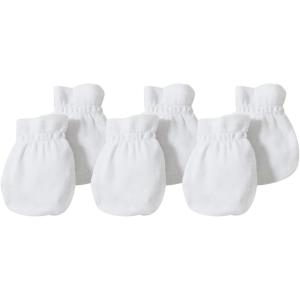 imageBurts Bees Baby Baby Girls Mittens NoScratch Mitts 100 Organic Cotton Set of 3Cloud