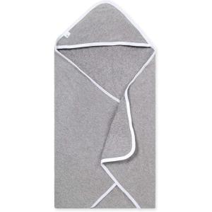 imageBurts Bees Baby Hooded Towels Absorbent Knit Terry Super Soft Single Ply 100 Organic CottonHeather Grey