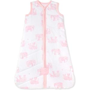 imageBurts Bees Baby Unisex Beekeeper Wearable Blanket Organic Cotton  Light Weight or Medium Weight  Newborn EssentialsQuilted Blossom Elephants
