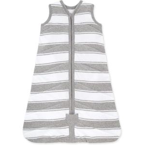 imageBurts Bees Baby Unisex Beekeeper Wearable Blanket Organic Cotton  Light Weight or Medium Weight  Newborn EssentialsQuilted Grey Rugby